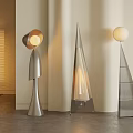 Modern floor lamp combination 3d model