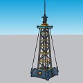 Alien Sci-Fi Star Signal Tower Watchtower Star Style Future Style Future Technology Fighting Machine 3d model