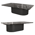 Dune Marble Coffee Table 3d model