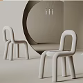 Modern Minimalist Dining Chairs With Curved Design For Elegant Interior Spaces