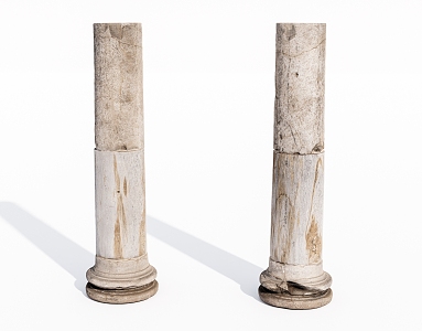 modern column stone column 3d model