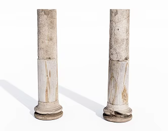 modern column stone column 3d model