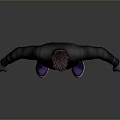 Stylish Black Tracksuit With White Logo Purple Gloves And Sneakers