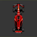 Shiny Red Ferrari Race Car Featuring Sleek Aerodynamic Design And Racing Tires