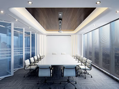 Modern Conference Room 3d model