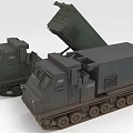 Green Military Tracked Weapon Vehicles With Open Cargo Compartments And Transport Function