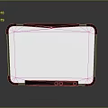 Rugged Industrial Tablet With Black Frame White Screen And Durable Stand Design