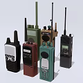 Various Colored Walkie Talkies With Different Designs And Portable Communication Features