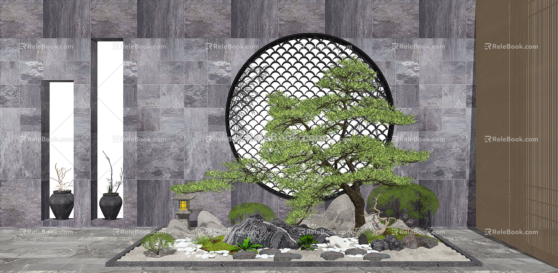 New Chinese landscape sketch rockery stone model