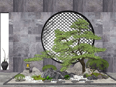 New Chinese landscape sketch rockery stone model