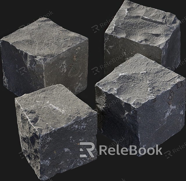 Stone Stone Cement Stone Stone Platform Stone Pillar model