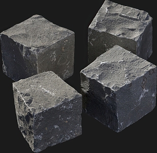 Stone Cement Stone Platform Stone Pillar 3d model