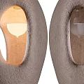Modern Stone Pendant Lights With Oval Shape And Warm Light Glow 3d model