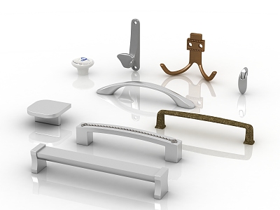 Modern classical handle hardware handle 3d model