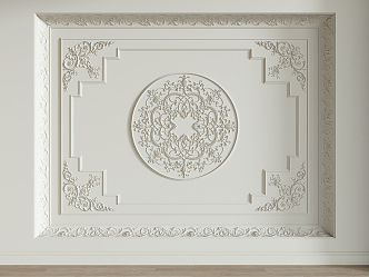 European line classical plaster line 3d model