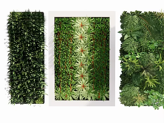 vertical green plant 3d model