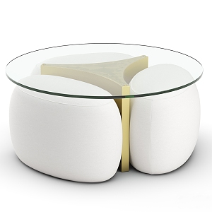 Italian Poliform coffee table combination 3d model