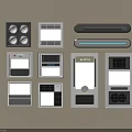 Various Home Electrical Panels with Different Designs and Functions for Ceiling