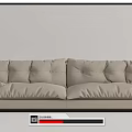 Modern double sofa multiplayer sofa 3d model