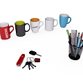 Office Supplies Stationery Water Cup 3d model