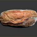 Bread sandwich bread pudding bean paste bread cheese bread big column bar breakfast bread European bread 3d model
