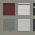 Various Styles Of Window Blinds With Colorful Patterns And Designs For Home Decoration