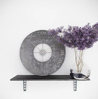 Modern clock wall decoration 3d model