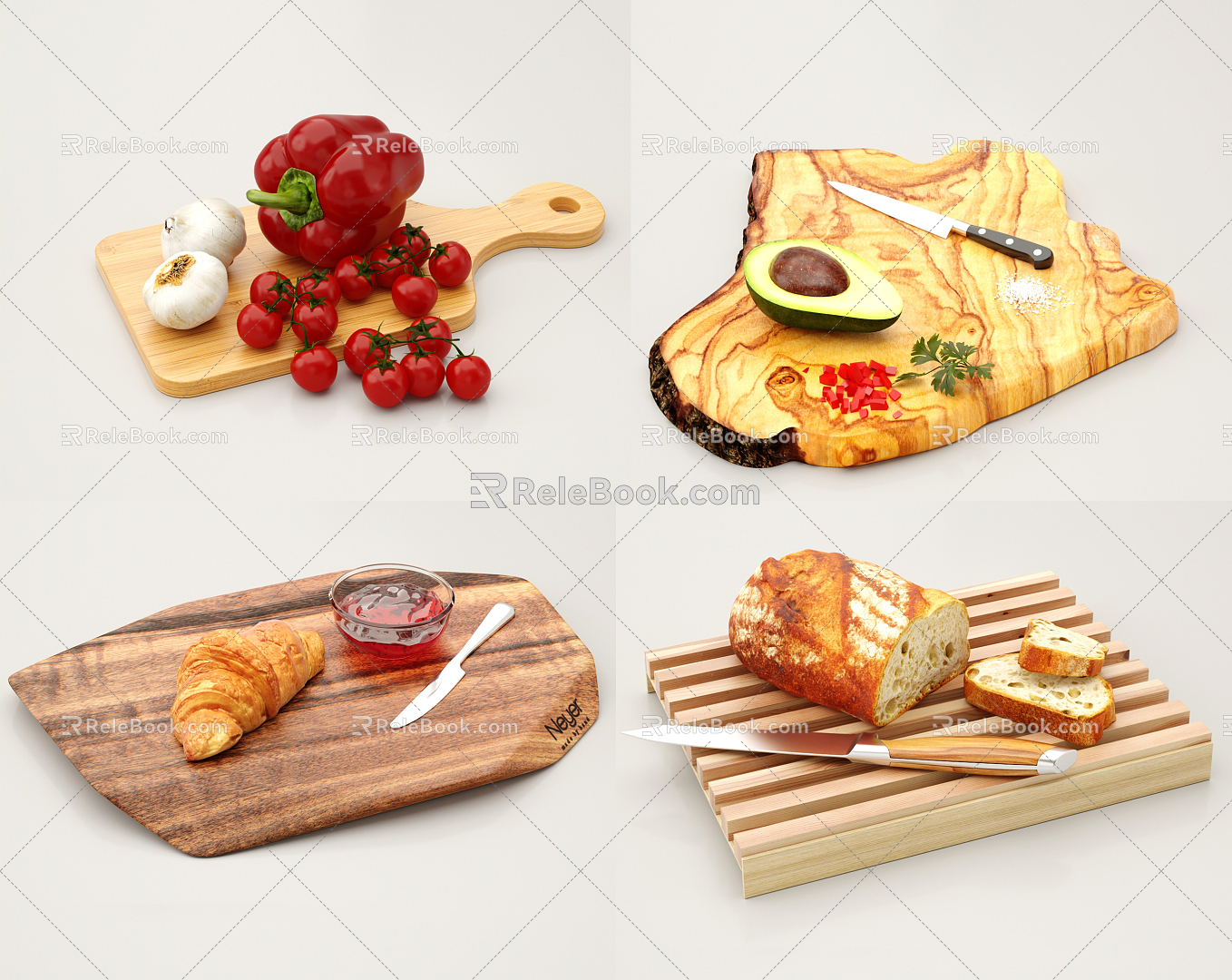 Modern Food 3d model