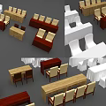 Diverse Wooden And White Conference Tables With Matching Chairs For Meeting Room Setup