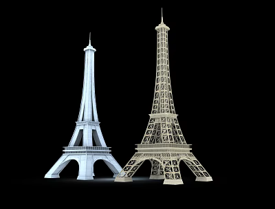 Modern Eiffel Tower 3d model Modern Eiffel Tower 3d model