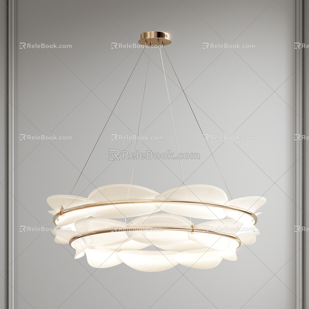 Light Luxury Chandelier Double Layer Chandelier Ring Chandelier Glass Chandelier Art Chandelier model