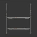 Portable Folding Ladder With Sturdy Metal Frame Step Design For Home Outdoor Use