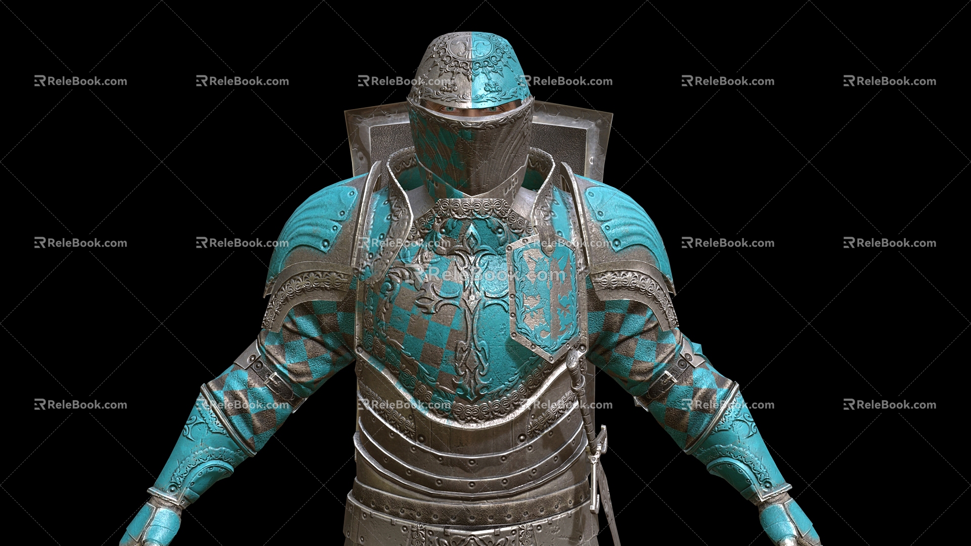 NPC Knight 4 Game Character Male Knight 3d model