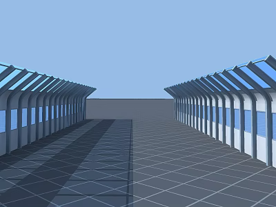 Modern sound insulation board High speed sound insulation board 3d model