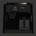 Modern Kitchen Coffee Machine Appliance With Control Panel And Glass Carafe Drip System