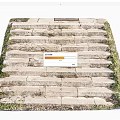 Outdoor Stone Stairs With Weathered Stone Steps And Moss Covered Edges