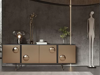 Modern Entrance Cabinet 3d model