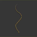 Striking Yellow And Black Patterned Snake With Curved Body On Dark Background