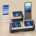 Smart Machines With Various Interactive Display Stands And Digital Application Screens