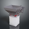 Household Grey Dumping Tool With White Storage Bag And Red ATLAS Logo Design