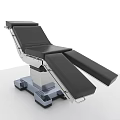 Professional Adjustable Medical Surgical Operating Table With Black Cushion And Stainless Steel Frame
