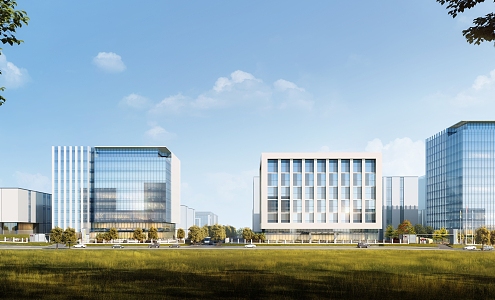 Hefei Shushan District Biopharmaceutical Industrial Park 3d model