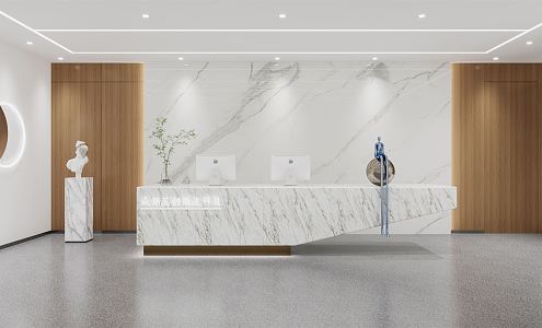 Modern Front Lobby 3d model