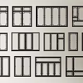 Chinese-style window new Chinese-style window antique window casement window bay window floor-to-ceiling window 3d model