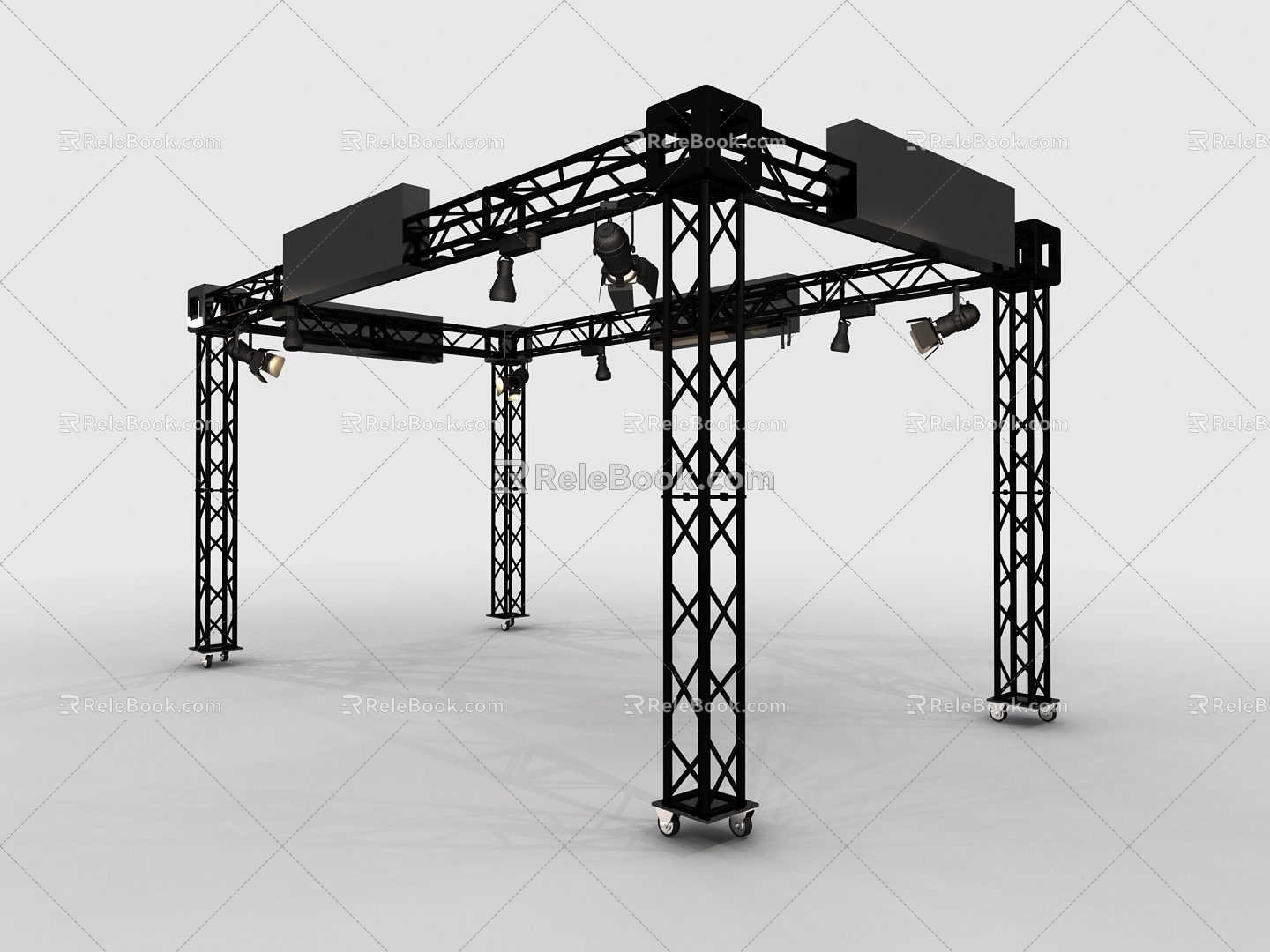 stage truss 3d model