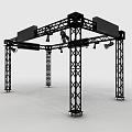 stage truss 3d model