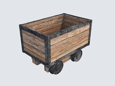 Industrial LOFT Pull Car West Building 3d model Industrial LOFT Pull Car West Building 3d model