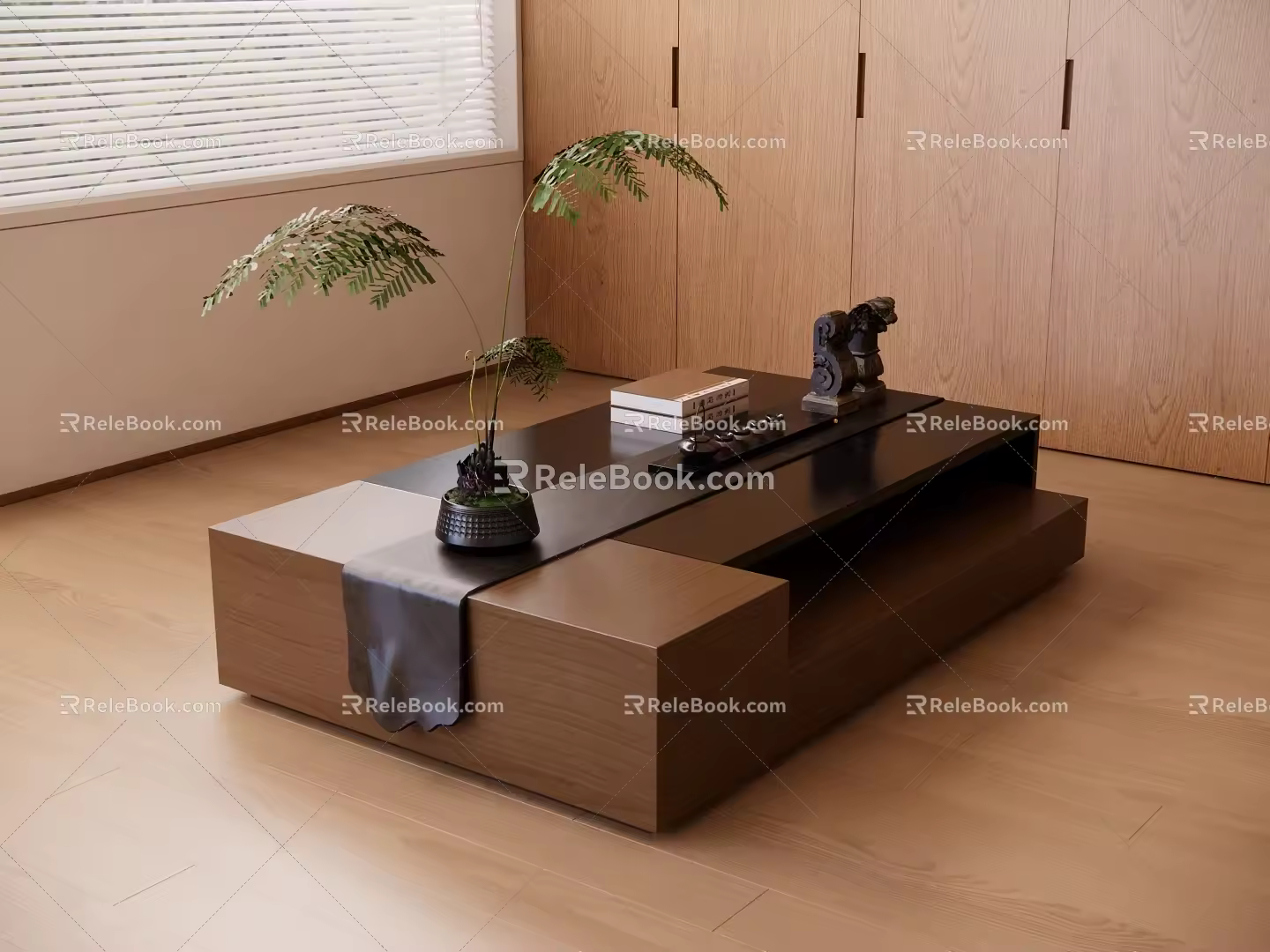 New Chinese Tea Table 3d model