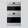 Modern Built In Ovens With Stainless Steel Glass Doors And Digital Control Panels For Kitchen