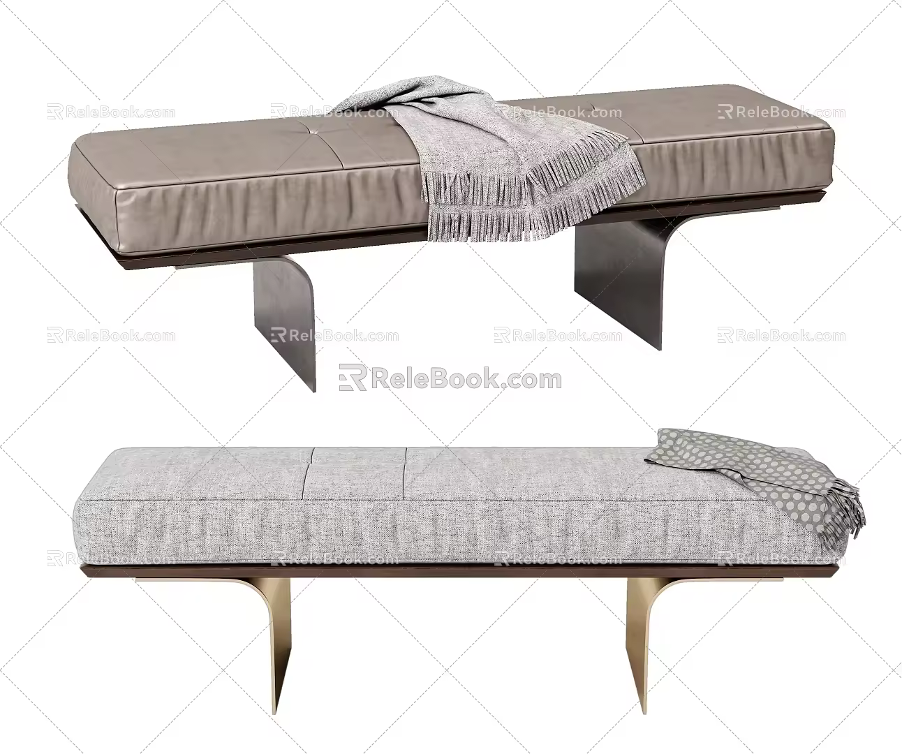 Modern Sofa Bench 3d model